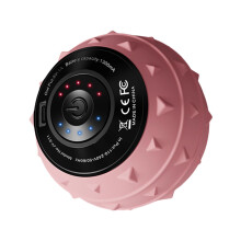 Deep Tissue Massage Ball Electric Muscle Massager with Adjustable Intensity for Back Shoulder Legs Pink
