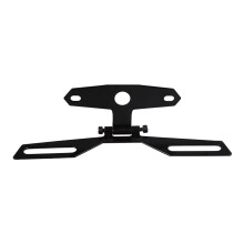 Motorcycle Fender Eliminator License Plate Frame with Taillight Holder, Aluminum Folding Bracket