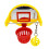 Mini-Basketballkorb-Requisiten, lustige 1