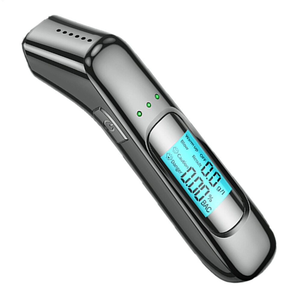 Breathalyzer Alcohol Tester With Lcd Display Usb Rechargeable Precision For Safe Driving 9187378650622