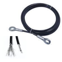 Gym Wire Rope 5mm Heavy Duty Steel Cable for Home Fitness Machines, Available in 1m to 7m Sizes (2m)