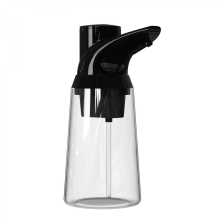 Distributeur de savon automatique noir, 4 niveaux de capacité réglables, étanche IP65, 600 ml, pour salle de bain et cuisine, blanc