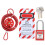 Security Energy Lock Kit with Adjustable Cable for Valves Red Universal 2