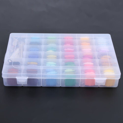 96-Color Polyester Embroidery Floss Set for Sewing & Repairs 2