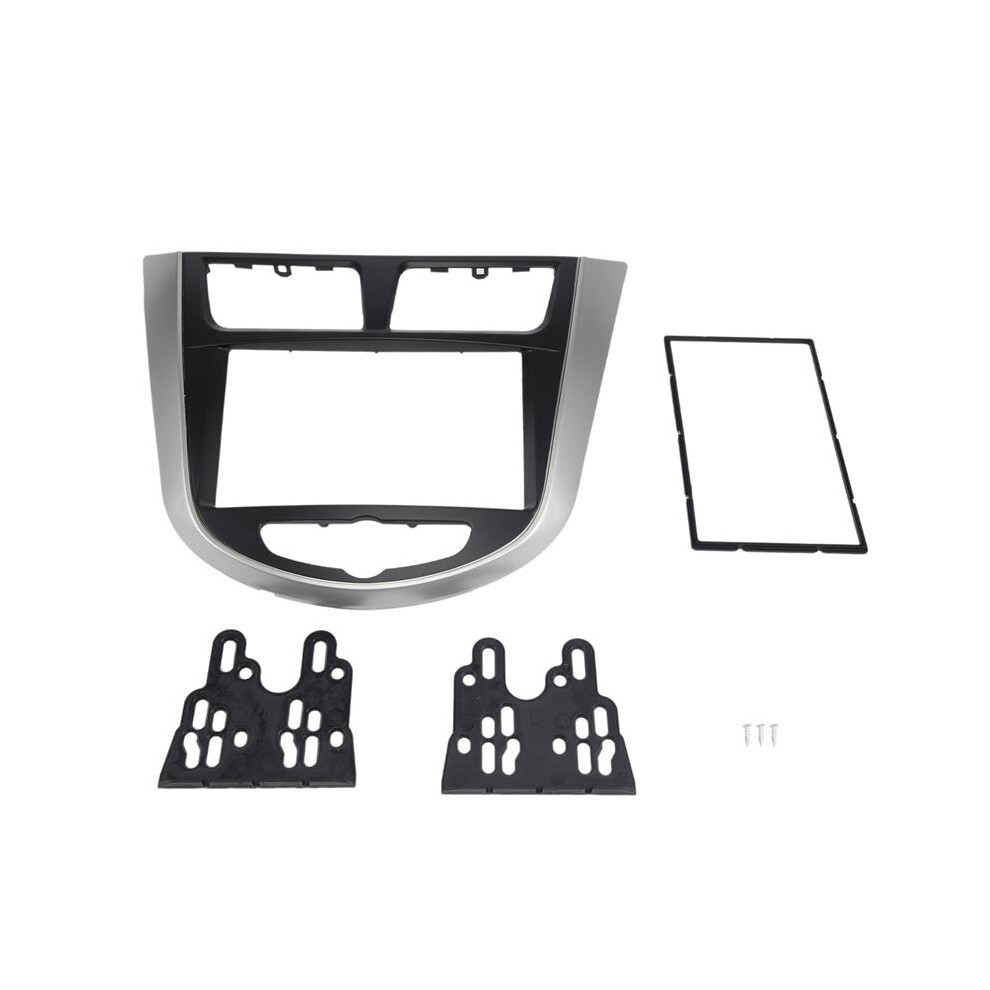 Car Refitting Radio Fascia Frame Panel Dvd Trim Kit For I-25 I25 Accent Solaris Verna 2Din Dash Stereo Interface,2 Din 4713329765210