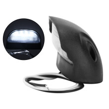 Lampe de plaque d'immatriculation à 4 LED, 10-30V, blanc, ABS, pour voiture et camping-car