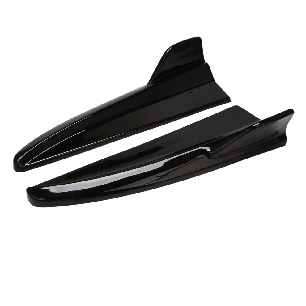 Car Rear Bumper Lip Diffuser Splitter Spoiler For C-Class W205 C180 C200 C300 C63 2015-2021 Black 6033792638179