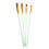 Ensemble de 20 brosses à cheveux en nylon, 5 formes, vert 3