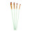 Ensemble de 20 brosses à cheveux en nylon, 5 formes, vert 4