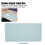 Set de table recto-verso 80x40 cm azur argenté 6