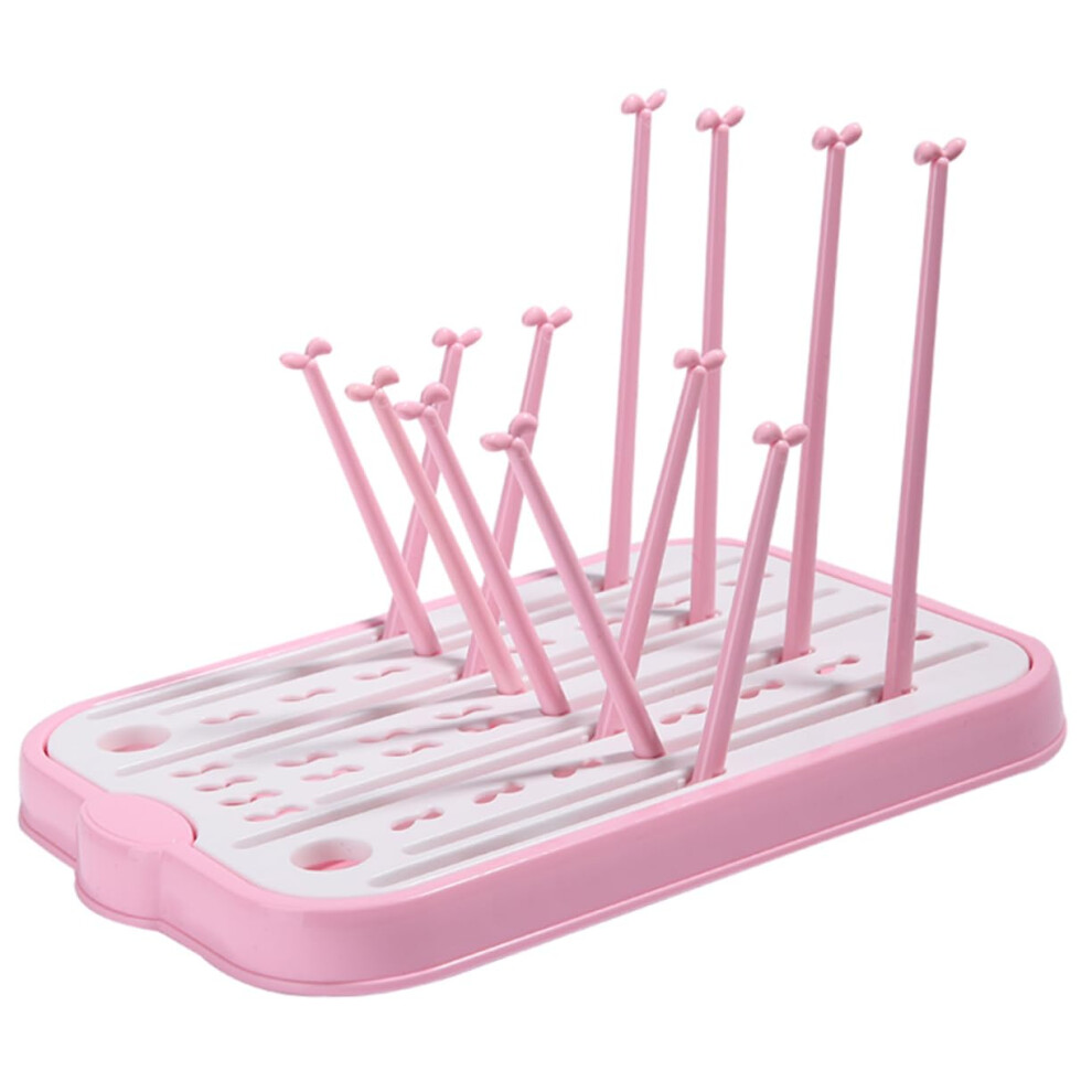 Milk Bottle Drying Rack PP Material Bottle Organizer Stand Baby Bottles Compact Countertop Easy to Clean