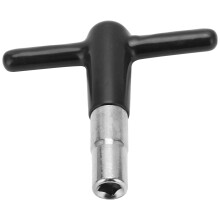 Durable DT‑08Black T Shaped Drum Wrench with Non‑Slip Rubber Cover