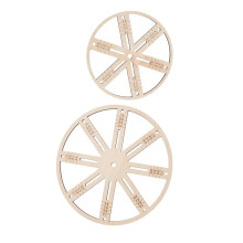 Wooden Candle Wick Centering Tool 2Piece Adjustable Wick Holder for DIY Candle Making Even Burn Compatible with Containers
