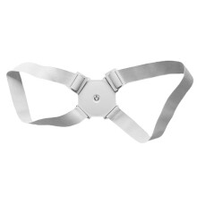 Állítható testtartástréner tartós hevederrendszerrel, válltámasztó övvel a púposság korrekciójához, lélegző anyagból, ergonomikus