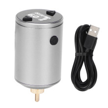 Bateria recarregável sem fio para tatuagem, fonte de alimentação sem fio de 1500mAh para máquinas de tatuagem, display LED, voltagem ajustável