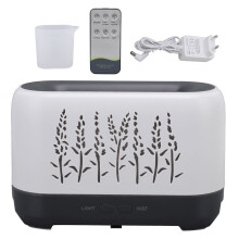 Ultralydflamme essensiell oljediffuser kompakt 3-i-1 aromadiffuser for hjemmekontor soverom smart fjernkontroll aromaterapienhet med automatisk