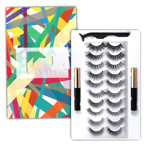 Ελαφριές μαγνητικές βλεφαρίδες, κιτ eyeliner χωρίς κόλλα για φυσική εμφάνιση, άνετες, 1