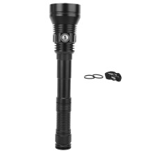 Linterna subacuática para buceo, linterna LED de buceo con cuerpo de aleación de aluminio y chip XHP70 de 6800 lúmenes de luz brillante para