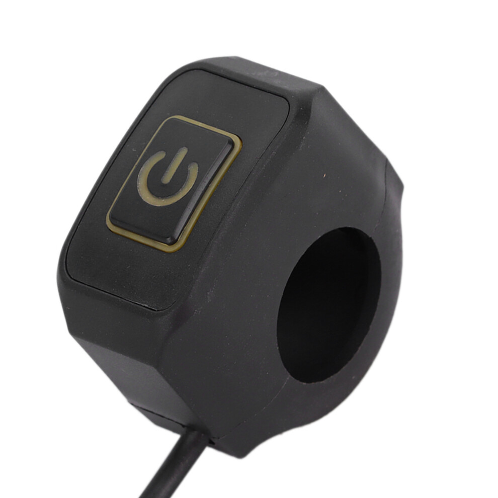 22Mm Motorcycle Headlight Switch Waterproof Handlebar Universal Yellow 7621377740257