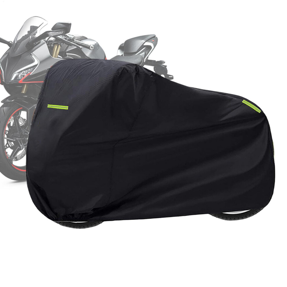 Heavy Duty Waterproof Motorcycle Cover With Uv Protection And Night Reflective Safety For All Weather 9199774310390