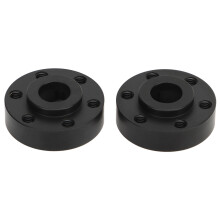 2 Stück Messing-Sechskant-Nabenräder für RC-Crawler 1,9/2,2 Zoll Schwarz