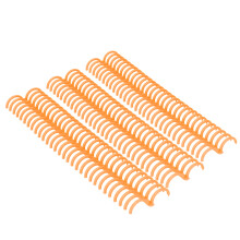 10 Stück Orange Loseblatt-Binderinge 22 mm, 30 Löcher, Verschleißfest