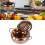 Fritteuse aus Edelstahl mit Thermometer, 3,2 l, 12