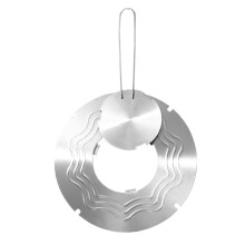 Heat Diffuser Plate 26cm Stainless Steel Induction Adapter with Handle for Even Heat Distribution