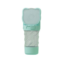 Dog Water Bottle Dispenser Leak Proof Portable Puppy Food-Green