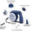 Retractable Dogs Walking Leash One Button Locks & Release for-2 6