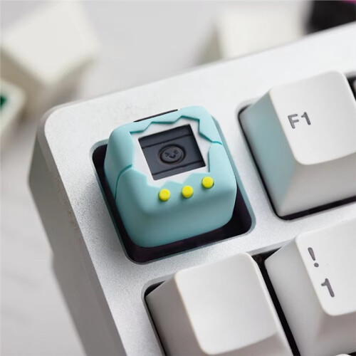 Electronic Pet Series Translucent Keycaps Single Personalized Cute Resin Mechanical Keycaps ESC Replacement