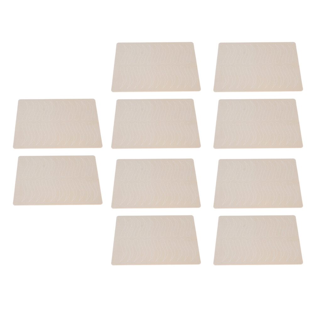 10 Pack Silicone Microblading Practice Skin 20x15cm for Beginners