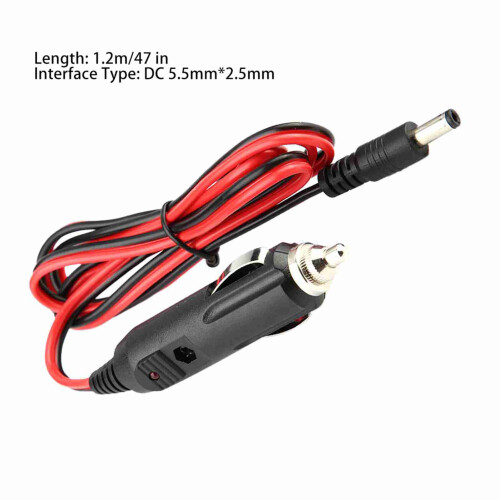 Universal 12/24V Car Power Plug Adapter Cord for Cigarette Lighter Outlet 1
