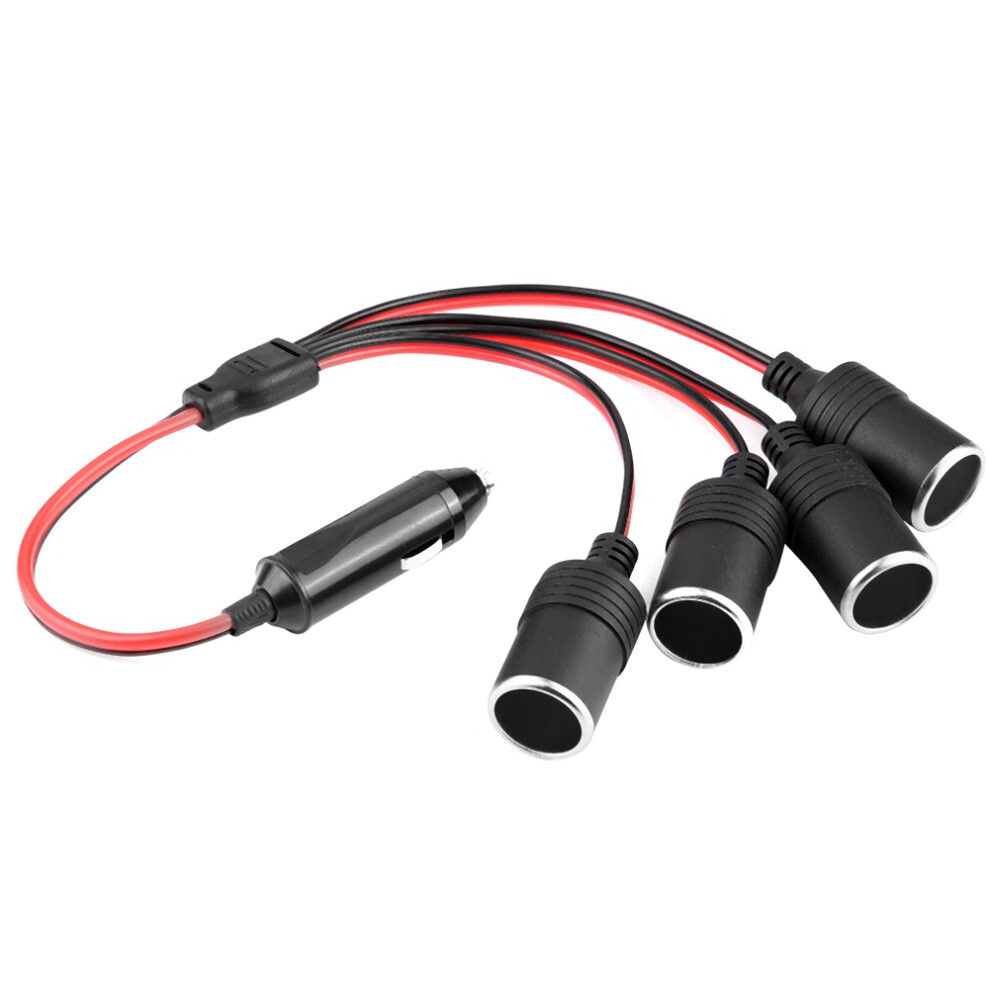 Auto 4 Way Car Charger Splitter Cigarette Lighter Socket Power Adapter 8791377748641