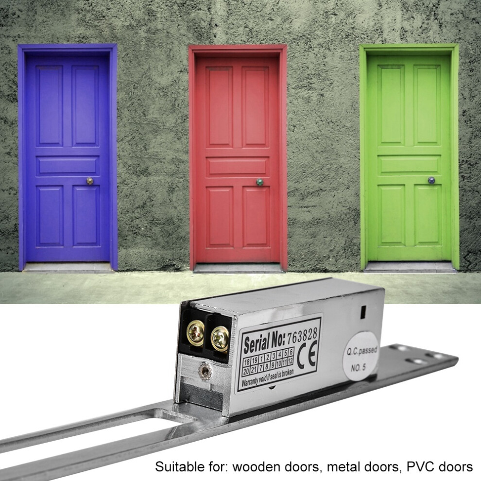 Heavy-Duty 12V Electric Bolt Lock Secure Door Entry Cathode Strike Easy Setup 8071377749115