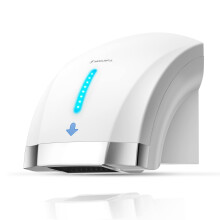 Electric Hand Dryer 2000W Wall Mounted Fast Drying Low Noise 40dB Commercial Bathroom White