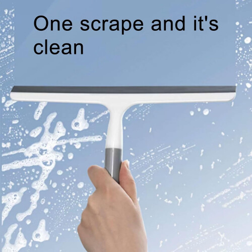 Multifunctional Plastic Squeegees For Window Cleaning Lightweight Grey Hangable Shower Door Squeegees 2
