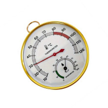 Sauna Thermometer Hygrometer with Dual Temperature Humidity Display for Accurate Climate Monitoring in Sauna Rooms