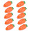 10PCS Carrot Shape Candy Box Plastic Container 12x5cm Yellow 3