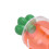 10PCS Carrot Shape Candy Box Plastic Container 12x5cm Yellow 10