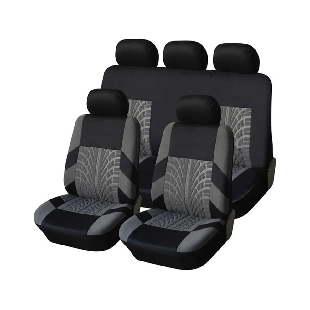 Full Set Car Seat Covers For Subaru Wrx Sti Impreza Brz Tribeca, Breathable Allseason, Grey 9094768593820