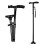 Folding Walking Cane with LED Light, Adjustable Height, Quad NonSlip Base for Elderly Adults 1