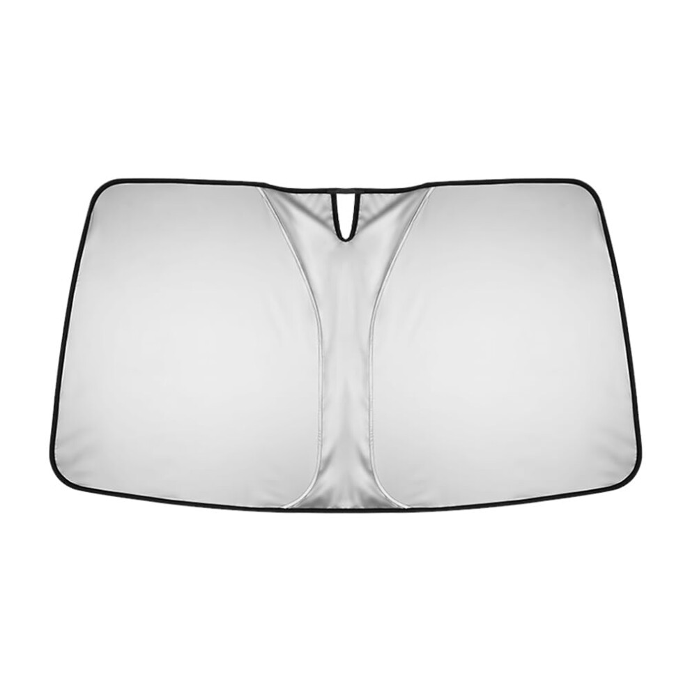 Car Windscreen Sun Shade For 20142023 Front Window Sunshade Blocks Uv Heat Foldable Windscreen Visor Black 9094768598603