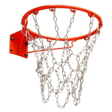Stainless Steel Chain Basketball Net With 12 Hooks Fits Most Standard Hoops Indoor Gyms And Public Outdoor Courts
