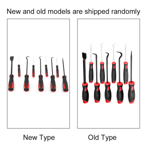 Car Oil Seal Removal Tool Kit 9pcs - Hook Puller & Scraper Durable Steel 1