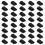 40 Pcs Auto Cord Fixed Clips for Car GPS Data Light Cable Wire Organizer (S) 5