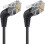 CAT6A Ethernet Cable 360 Degree Rotatable 10Gbps 500MHz Patch Cord For Gaming PC Modem 1m 4