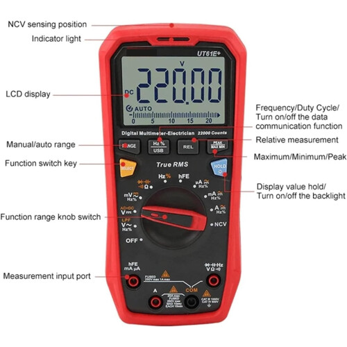 Digital Multimeter Analog  Digital Polymer Electrician Tester, Voltmeter  Ammeter 1