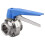 Válvula Butterfly 1,5 Polegadas Tipo Clamp Aço Inox 304 13 Marchas Prata 2