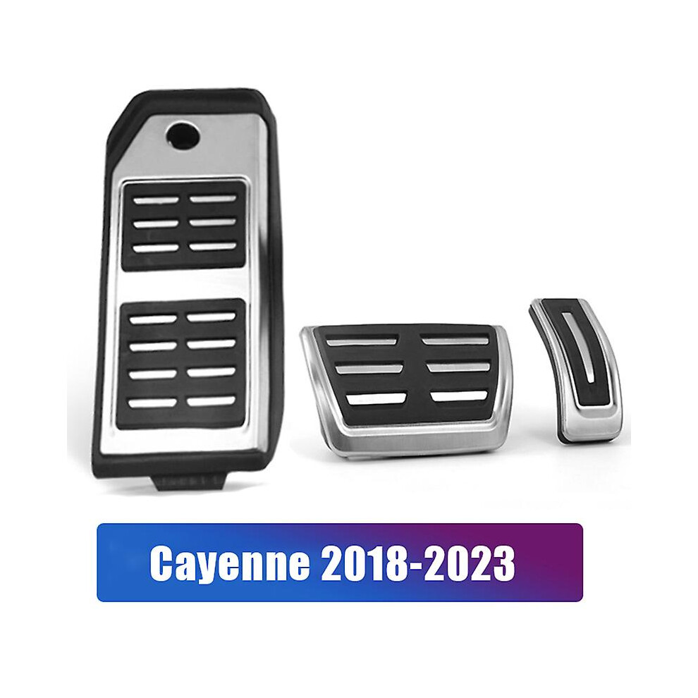 Accelerator And Brake Pedal Pads For Porsche Cayenne At 3Pcs 2011-2023 6901508001008
